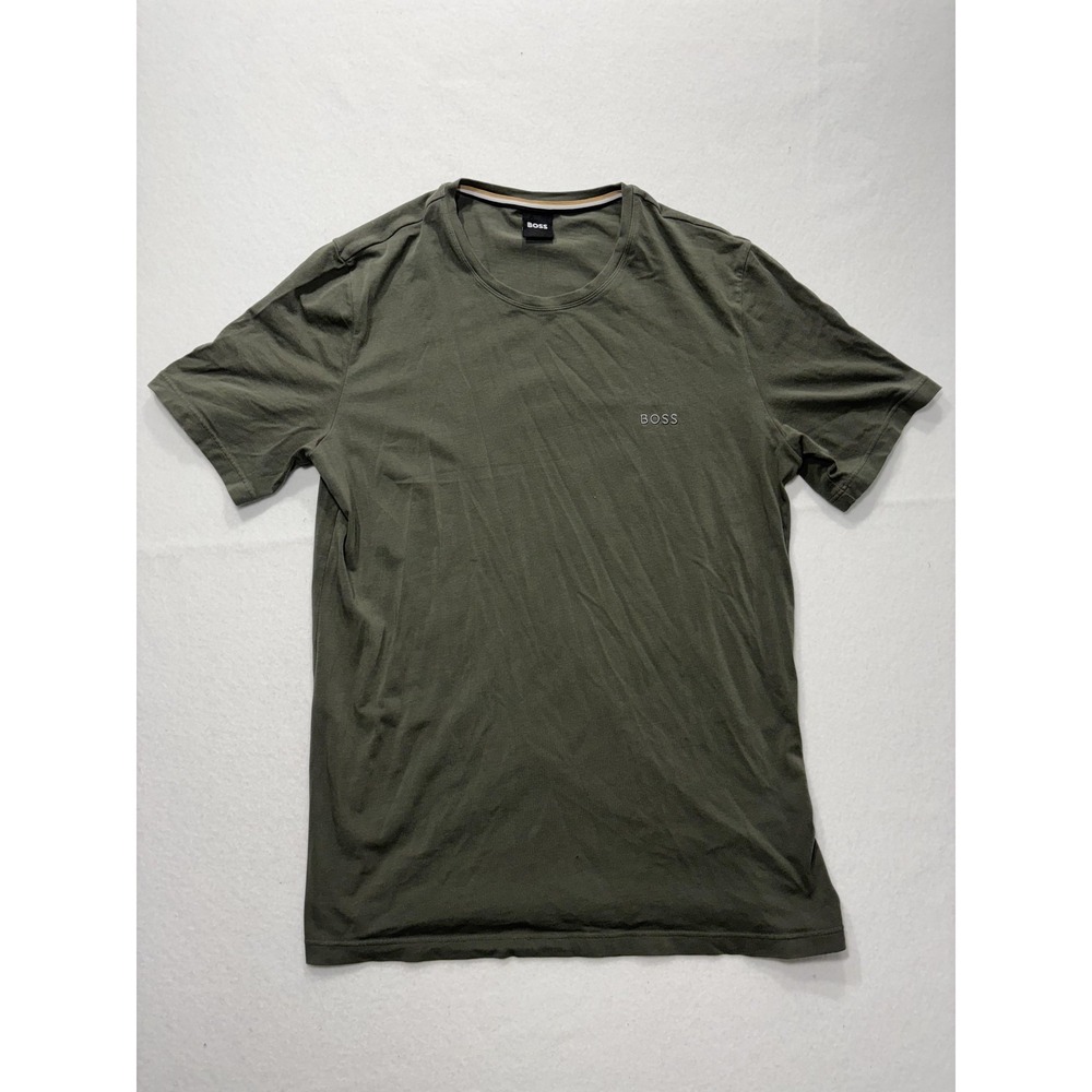 Boss Shirt Mens Large Green Mix & Match Crew Neck Short Sleeve Casual Tee